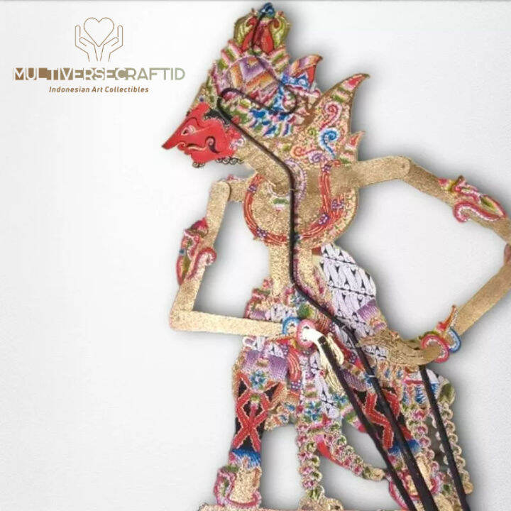 Wayang Kulit Sapi Asli Baladewa Bolodewo Emas Ukuran 55cm Standar Dalang Lazada Indonesia