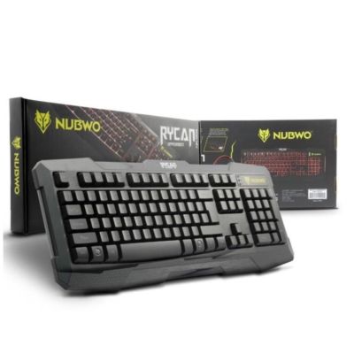 Nubwo Keyboard Rycan คีย์บอร์ด ไฟ 3สี รุ่น NK-004 (สีดำ)