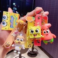 bjh✐  Spongebobed Patrick Squidward Tentacles Krabs Keychain Pendant Accessories for