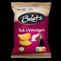 สินค้าเข้าใหม่ ? เบรทส์ มันฝรั่งทอดกรอบสัญชาติฝรั่งเศส Brets Potato Chips 125g.?เกลือ&amp;น้ำส้มสายชู