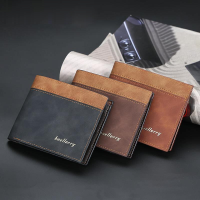 Card Wallet for Men Minimalist Leather Bifold Money Clip Cardholder ID Clutch Credit Holder Small Purse Front Pocket Purses