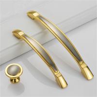 ☌℡ 2 pcs Modern Drawer Handle Wardrobe Hardware Pull Kitchen Cabinet Door Knobs Dresser Door Handles Home Decoration Zinc Alloy