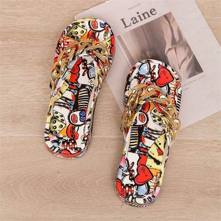 hot-sell-summer-new-large-size-thick-bottom-flip-flops-metal-chain-fashion-beach-sandals-women-woman-slippers-flip-flops-women