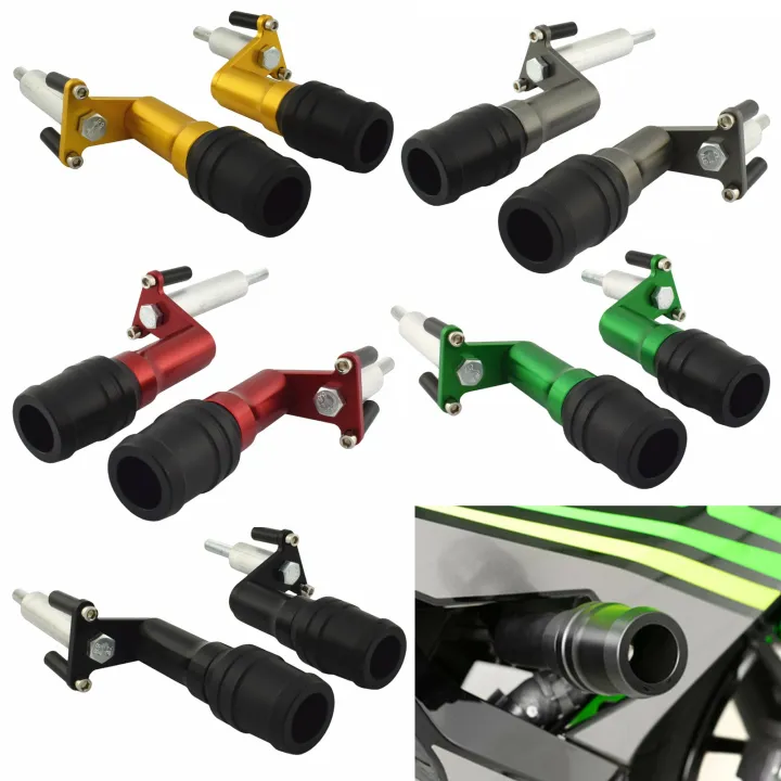 QMSTART Racing Motorcycle Frame Sliders Guard Crash Pad Falling