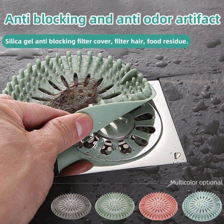 silicone-sink-filter-hair-stopper-catcher-kitchen-sink-filter-bathroom-accessories