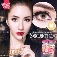 ?️มีค่าสายตา?️ Kitty Kawaii Solotica Gray Brown ?️ยี่ห้อคิตตี้คาวาอิ กรองแสง เลนส์มินิ ลายสวย ค่าอมน้ำ 55% ขายดีมาก  คอนแทคเลนส์