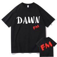 Dawn FM The Weeknd Print T-shirts Short Sleeve Regular Mens Hip Hop Loose T Shirt Man Street Black Tees Unisex Fashion Tshirt XS-4XL-5XL-6XL