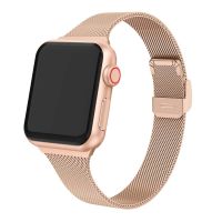 [HOT EWSGWJKKAI HOT] สำหรับ Apple Watch7 Band 41มม. 45มม. 44มม. 42มม. เข็มขัดสแตนเลส38มม. 40มม. สร้อยข้อมือ Iwatch Series 6 SE 5 4 3 7