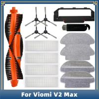 For Xiaomi Viomi V2 Max V-RVCLM24B Robot Vacuum Cleaner Spare Parts Accessories Main Side Brush Hepa Filter Mop Rag Cloth Cover (hot sell)Payne Edith