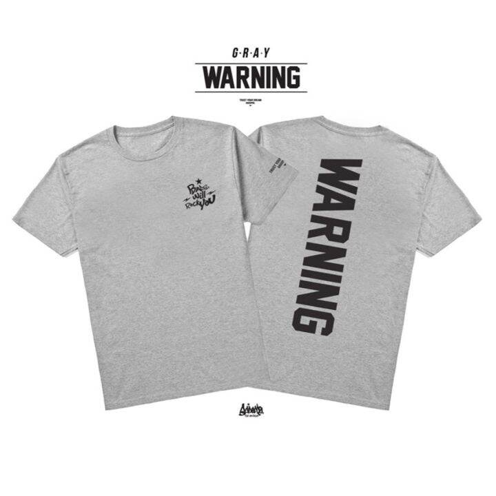 dsl001-เสื้อยืดผู้ชาย-sale-โล๊ะสต๊อก-เสื้อยืดลาย-แนวสตรีท-รุ่น-warning-เทาแขนสั้น-เสื้อยืดชาย-หญิง-m-l-xl-2xl-ts-เสื้อผู้ชายเท่ๆ-เสื้อผู้ชายวัยรุ่น