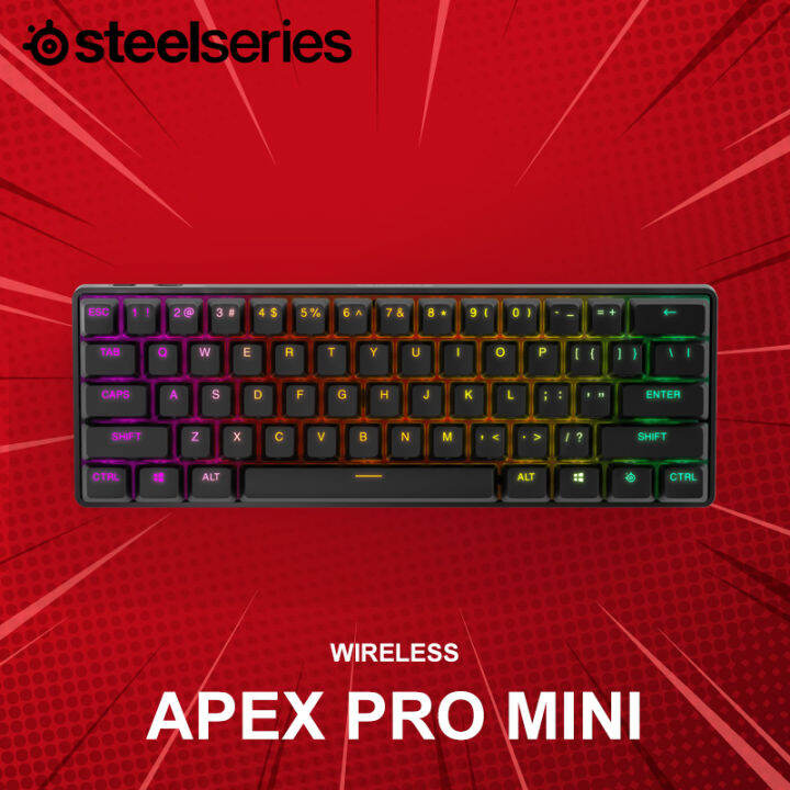 คีย์บอร์ด SteelSeries รุ่น Apex Pro Mini Wireless (ภาษาอังกฤษ) ประกัน