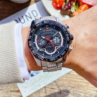 New NAVIFORCE Men‘s Business Casual Watches Luxury Brand Stainless-Steel Quartz Men Wristwatches Clock Relogio Masculino