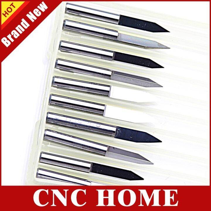 5pcs-3-175mm-shank-v-cnc-bit-engraving-milling-cutter-carbide-เครื่องมืองานไม้สําหรับไม้-pvc-acrylic-cnc-router-bits