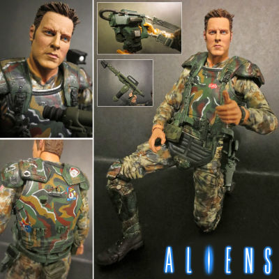 Figma ฟิกม่า Figure Action NECA จากหนังดังเรื่อง Alien Aliens 30th Anniversary เอเลี่ยน ฝูงมฤตยูนอกโลก Sergeant Craig Windrix จ่าสิบเอก เคร็ก วินดริกซ์ Ver แอ็คชั่น ฟิกเกอร์ Anime อนิเมะ การ์ตูน ของขวัญ จากการ์ตูนดังญี่ปุ่น สามารถขยับได้ Model โมเดล