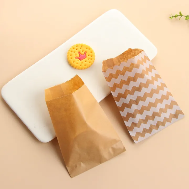 50pcs-15x10cm-wave-dot-kraft-paper-candy-biscuit-bags-supplies-pastry-tool-packing-pouch-popcorn-bag-birthday-wrapping-candy