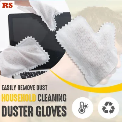 ถุงมือผ้าฝุ่นไมโครไฟเบอร์ถุงมือทรงพลังปราศจากผงถุงมือยางลาเท็กซ์ทำความสะอาดฝุ่นล้างทำความสะอาดได้