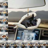 【YF】 Plane Acrylic Hanging Pendant Auto Interior Accessories Hung Ornament Sleeping Angel Dogs Model Car Home Showcase （Not 3D）