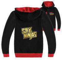 SPY NINJAS เสื้อผ้าเด็กฤดูใบไม้ผลิและฤดูใบไม้ร่วงของเด็กแขนยาวสีดำ/ สีเทาผ้าฝ้าย + โพลีเอสเตอร์คลุมด้วยผ้าซิปเสื้อกันหนาว3-16ปีแจ็คเก็ตสำหรับเด็ก15ปีหญิง