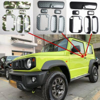 Pelekat Kereta ABS Serat Karbon Hitam Pintu Di ดาลัม Hiasan Hiasan Untuk Suzuki Jimny 2019 2020 Betul-Betul-Pemacu Tangan