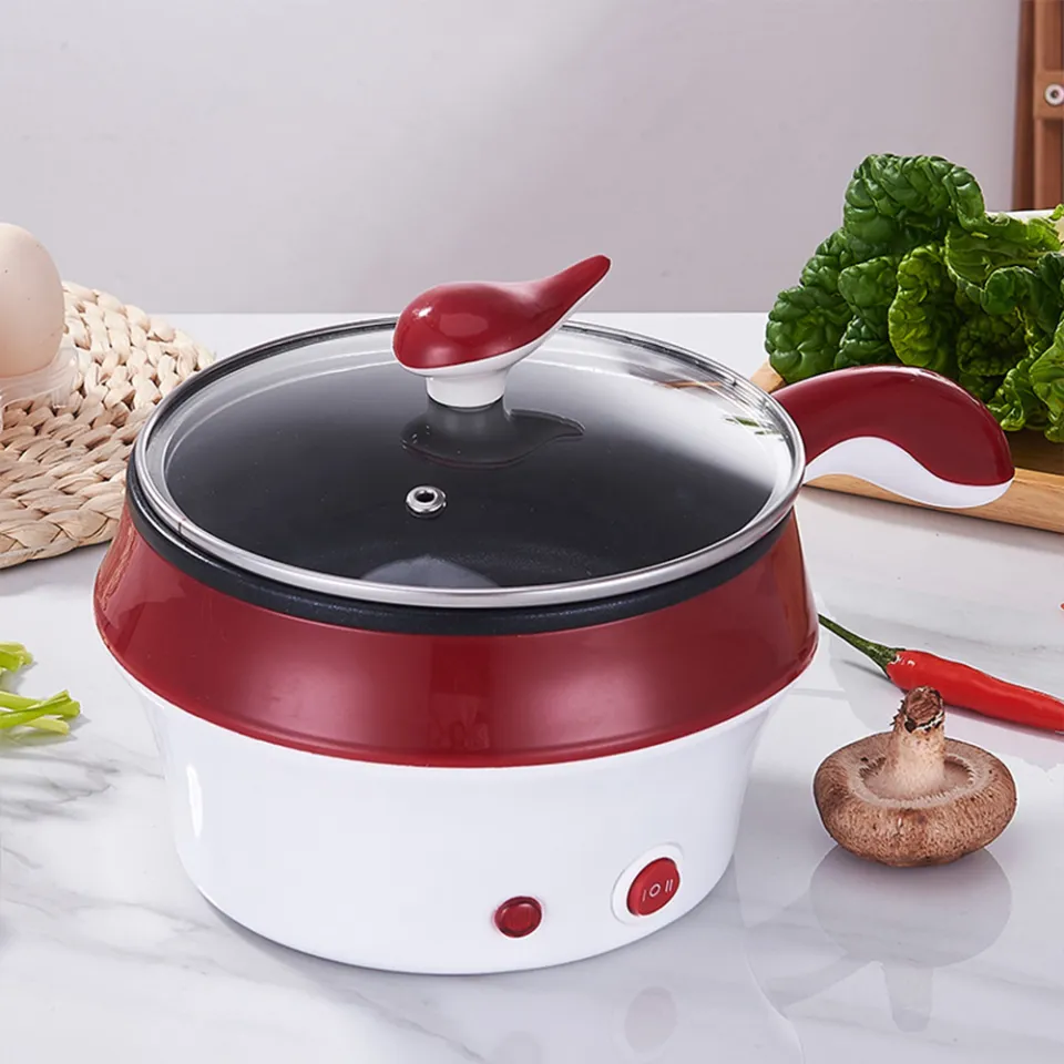 Double Layer Electric Boiling Pot Non-Sitck Portable Mini