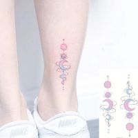 hot！【DT】☇  Temporary Sticker Cartoon Fantasy Pink Tatto Transfer Flash Fake Tatoo for Men