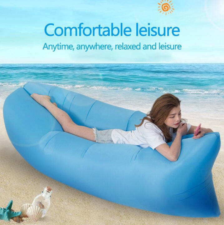 Outdoor Inflatable sofa Lazy inflatable bed beach portable Air cushion