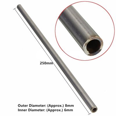 【Must-have】 Silver 304 Stainless Steel Capillary Tool OD 8Mm 6Mm ID Length 250Mm