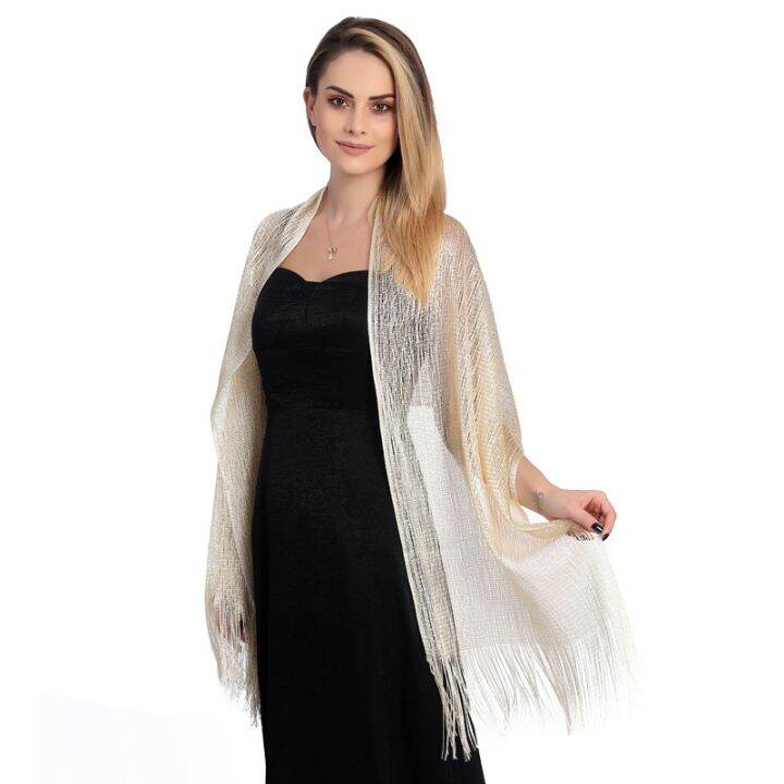 elegant-shawls-for-evening-dresses-female-golden-silvery-wire-tassels-bridal-bridesmaid-party-wedding-party-accessories-scarf