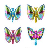 5pcs/lot Mini Butterfly Colorful Butterfly Aluminum Foil Balloons Happy Birthday Party Balloon Wedding Decoration Balls Kids Toy Balloons