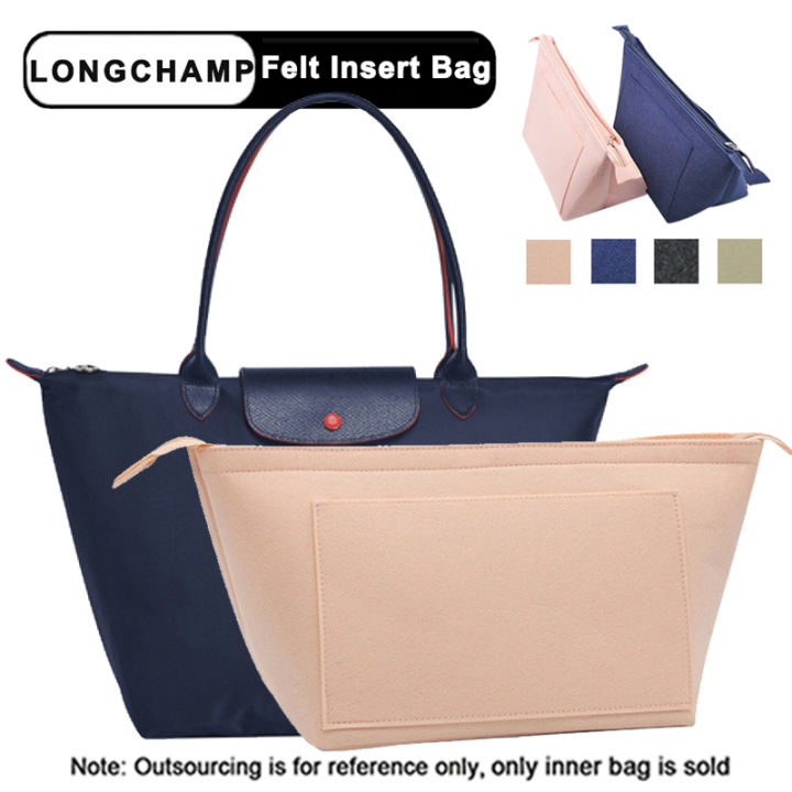 กระเป๋าผ้าสักหลาดใส่กระเป๋า-longchamp-ออแกไนเซอร์กระเป๋าถือกระเป๋าโท้ทสะพายข้างกระเป๋าในกระเป๋าเบามาก