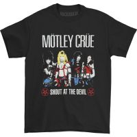 2023 NEWMotley CRUE Band เสื้อยืดตะโกนที่ปีศาจสินค้าอย่างเป็นทางการเสื้อยืด