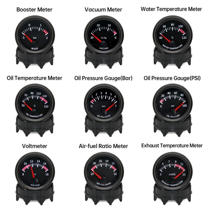 52mm-white-led-pointer-car-oil-temperature-gauge-with-sensor-oil-press-fuel-volts-gauge-air-fuel-ratio-boost-exhaust-temp-meter