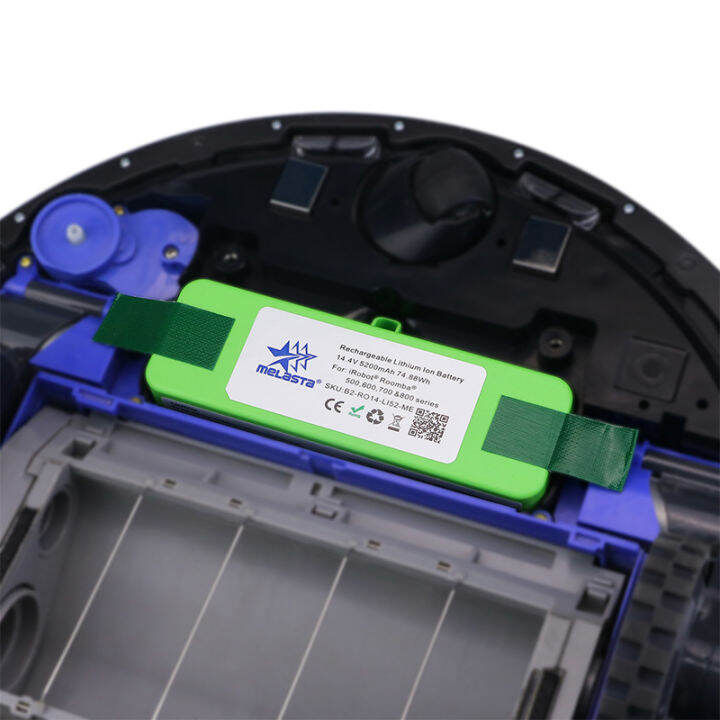 แบตเตอรี่-li-on-14-4v-5200mah-battery-สำหรับ-irobot-roomba-500-600-700-800-nastima-14-8v5200mah-แบตเตอรี่ลิเธียมแบบชาร์จไฟได้สำหรับ-irobot-roomba-500-600-700-800-series-560-620-650-700-770-780-880