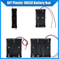 DIY Plastic 18650 Battery Box Storage Case 1 2 3 4 AA 18650 Power Bank Cases Battery Holder Container 1X 2X 3X 4X With Wire Lead