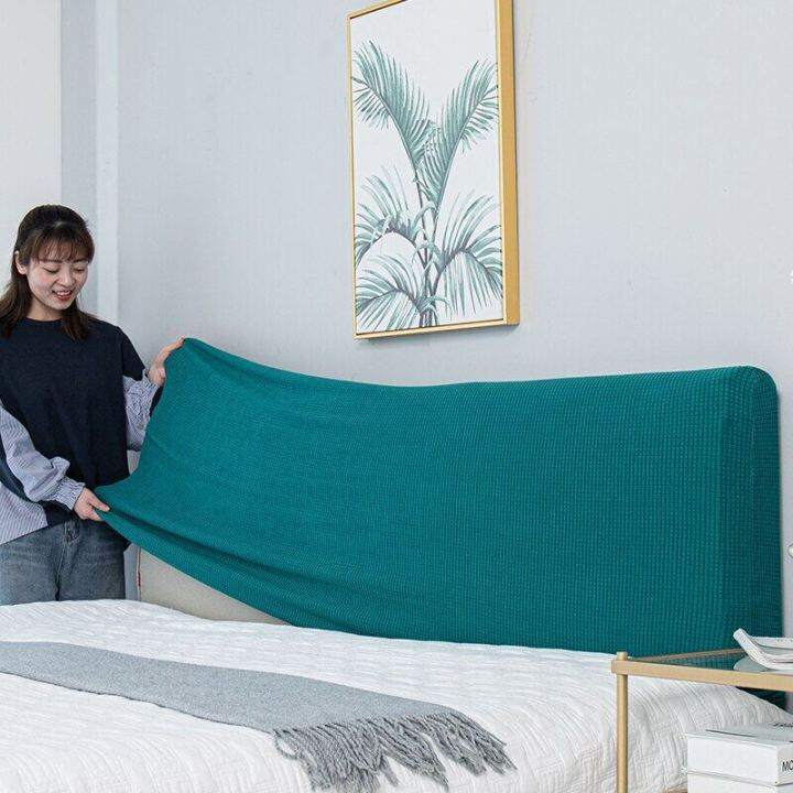 Stretch Universal Bed Headboard Cover Square Jacquard Headboard