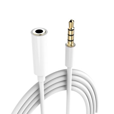 Stereo Audio Cable 3.5 mm 4-pole Headphone Male to Female Extension Cable for Tablet Speaker Headset Phones