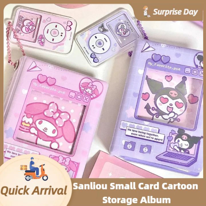 With 40 Photo Card Pocketsanrio Kuromi Melody Photo Album 3 Inch 40 Pockets Cute Idol Photos 8594