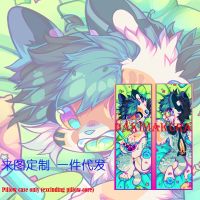 Dakimakura อะนิเมะ Fursona Furry พิมพ์สองด้านชีวิตขนาดปลอกหมอนร่างกาย