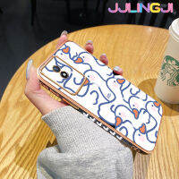 Jjlingji เคสสำหรับ Vivo Y02 Y02A Y11 2023 Y02T Y36 Y78 Y78 + V19 V29 Lite 5G เคสการ์ตูนน่ารักลายหงส์ขาวสวยดีไซน์ใหม่เคสโทรศัพท์ซิลิโคนฝาปิดเลนส์เต็มกล้องป้องกันกล่องกันกระแทก Softcase