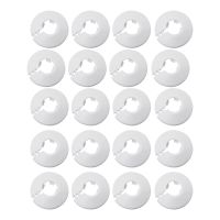 20 Pieces 1/2 Inch 16Mm White Pipe Cover Wall Pipe Decoration Drain Pipe Trim Radiator Pipe Fittings Accessories