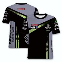 （Can Customizable）Men Fashion  Racing Team Motorcycle Kawasaki Car 3D Printed T Shirt Sports Fashion O-Neck Tops Tees（Adult and Childrens Sizes）