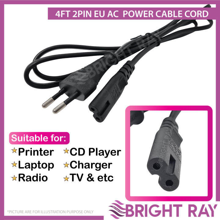 Replacement 8FT US 2Prong AC Power Cord Cable For LG 70UN7070PUA...