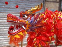 【YD】 10M 6 CHINESE DRAGON DANCE silk Celebration dance Kongfu  mascot Costume parade stage props no poles