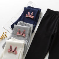 【cw】 Childrens Clothing Spring New Korean Style Girls Leggings Middle and Big Children Cartoon Rabbit Children Outerwear Leggings Dropshipping ！