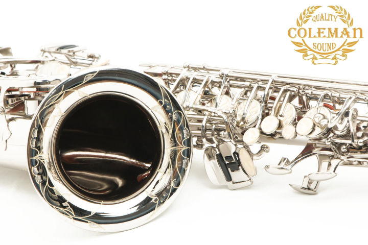 แซกโซโฟน-saxophone-alto-coleman-clc-553a-nickel-plated