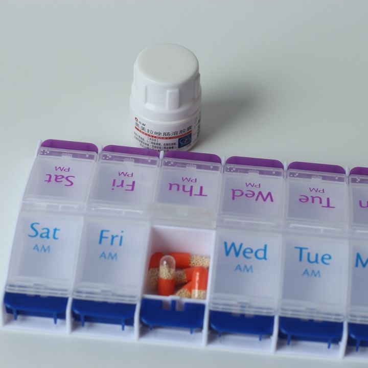 cw-weekly-7-days-pill-14-compartments-organizer-plastic-medicine-storage-dispenser-cutter-drug-cases