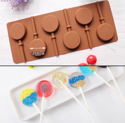 【CW】 Hot Sale Silicone Round Chocolate Pudding Jelly Cookie Biscuit Mold Mould Pan Bakeware Baking
