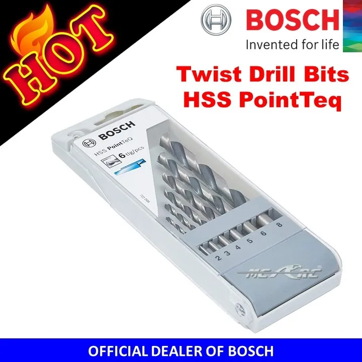 Bosch Twist Drill Bits HSS PointTeq 6 Piece Set 2608577346 Lazada PH