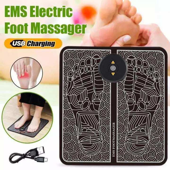 Electric Ems Foot Massage Pad Usb Rechargeable Ems Leg Reshaping Foot Massager Feet Acupuncture 2820