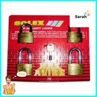 กุญแจคีย์อะไลท์ SOLEXMACH250 50 มม. 4 ตัว/ชุดKEYED ALIKE PADLOCK SOLEX MACH250 50MM 4EA/SET **มีบริการชำระเงินปลายทาง**